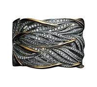 Routefuture Bague Argent 925 Femme Bague de Doigt Argent Or Vintage Bague Femme Blanc Bagues Femme en Argent Sterling 925 Bijou Femme Pas Cher,A,A2701S