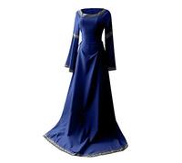 Routefuture Costume de sorcière - Prêtresse - Sorcière - Mariée fantôme - Vampire - Couleur Noire - Déguisement Carnaval Accessoires de Cosplay Halloween - Femme Fille a1