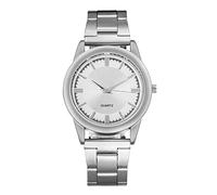 Routefuture Montre Homme, Montres Bracelet pour Homme Mode Numérotation Simple Quartz Sangle en Acier Inoxydable Cadeau pour Les Enfants Pères E19