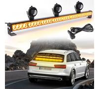 ROUTEKING 35.5 inch Barre Lumineuse Stroboscopique - 32 LED Clignotant Haute intensité Avertissement Automobile Clignotant d'urgence Chasse-Neige Barre Lumineuse (Ambre)