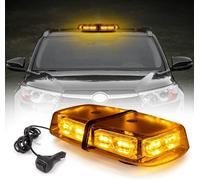 ROUTEKING Gyrophare LED Orange 36 LED 12/24V, 7 Modes, Magnétique | IP65 étanche pour conditions climatiques difficiles, fixation magnétique adaptée aux voitures,camions et dépanneuses