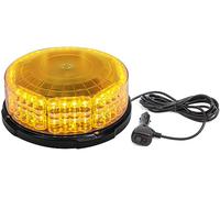 ROUTEKING Gyrophare LED Orange Magnétique 64 LED 12/24V 12 Modes | IP65 étanche, visible sous pluie, neige et brouillard, fixation magnétique pour camions, tracteurs et véhicules d'urgence