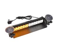 ROUTEKING Lumière de récupération à DEL version améliorée - Lumière d'avertissement d'urgence de 35,6 cm 12 DEL 9 modes clignotants, lampe stroboscopique haute intensité pour pare-brise de voiture,