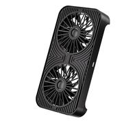 Router Cooling Base - Shock-Absorbing Wifi Radiator Stand | Heatsink Fans for Businesses Home with Black Abs Construction, Rental Accessory, Network Stability Temperature Control