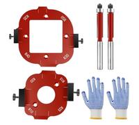 Router Corner Radius Template - 2x Arc Angle Positioning Templates | Routing Guide Set, Aluminum Alloy Arc Cutting Auxiliary Tool For Woodworking Carpenter Positioning Clamping