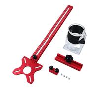 Router Guide 65mm Base Trimming Bracket | Circle Jig Tool | Adjustable Scale Ruler, Rustproof Aluminum Alloy Frame, Extended Track, for Grooving & Milling