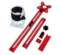 Router Guide 65mm Base Trimming Bracket | Circle Jig Tool | Adjustable Scale Ruler, Rustproof Aluminum Alloy Frame, Extended Track, for Grooving & Milling