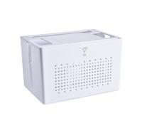Router Hider - Double-Layer Breathable Cord Organizer | Wire for Chargers, Adapters, Desk, Computer, Table, and USB Hub