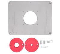 Router Table Insert Plate, Durable Easy To Operate Aluminum Alloy 4 Holes Router Table Templates Rustproof for Woodworking