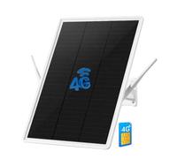 Routeur 4G LTE Solaire Extérieure sans Fil, Box 4G avec Carte SIM, Borne WiFi Antenne 4G CLE 150Mpbs,Lancer 2.4GHz Wi-FI 150Mpbs,2 Antennes Externe,Modem Carte SIM pour Tout Opérateur (34 * 24cm)