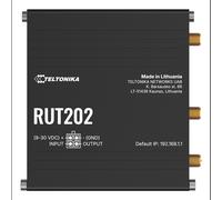 Routeur cellulaire Teltonika RUT202 4G LTE Fast Ethernet 100Mbit/s WiFi 4 dual-SIM aluminium noir