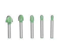 Routeur de boîte Cove Bit Round Nez 2 FLUTE Tungsten Steel CNC Woodworking Cutter Outils pour la gravure