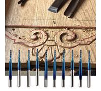 Routeur en Carbure Bit de Coupe Bit de Gravure de Fin de Maïs Bleu Efficace pour Les Machines PCB 10pcs (1.6MM)