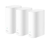 Routeur HUAWEI WiFi Mesh 3+, Wi-FI 6 AX3000 Double Bande, Wi-FI pour Toute la Maison, Connexion de Plus de 250 appareils, itinérance Fluide, pénétration des Murs, contrôle Parental, Blanc, Pack 3