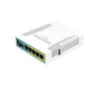 Mikrotik hEX PoE Routeur connecté Ethernet/LAN Blanc - Routeurs connectés (10,100,1000 Mbit/s, IEEE 802.3at, Blanc, 16 Mo, 128 Mo, 800 MHz)
