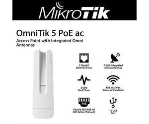 Routeur - MIKROTIK - RBOmniTikPG-5HacD - 5 GHz - 5 Ports Gigabit - PoE