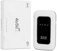 Routeur WiFi,4G/5G WiFi Mobile Router Portable Ultraléger 14h Autonomie, WiFi pour 10 appareils, Compatible avec Tous Les opérateurs, Sécurité WPA2, Idéal pour Les Voyages et Le t12