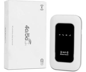 Routeur WiFi,4G/5G WiFi Mobile Router Portable Ultraléger 14h Autonomie, WiFi pour 10 appareils, Compatible avec Tous Les opérateurs, Sécurité WPA2, Idéal pour Les Voyages et Le t12