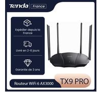 Routeur WiFi 6 - TENDA - TX9 Pro - AX3000 - Processeur double cœur 1,6 GHz - Contrôle parental