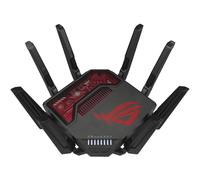 ASUS ROG Rapture GT-BE19000 routeur sans fil Multi-Gigabit Ethernet Tri-bande (2,4 GHz / 5 GHz / 6 GHz) Noir, Rouge