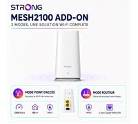 Routeur WiFi Mesh - STRONG - ATRIA Mesh 2100 - Couverture 100 m² - 2100 Mbit/s - Itinérance transparente