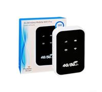 Routeur WiFi portable 4G : hotspots sans fil de poche compacts avec Internet rapide, construction ABS pour voyage, maison, bureau, configuration conviviale, noir ou blanc (blanc)