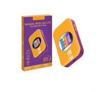 Routeur WiFi portable 4G LTE compact débloqué SIM (orange) | Prise en charge de la carte SIM débloquée, EE pour vodafone O2 Trois compatibles, vitesses rapides de 300 Mbps