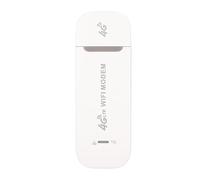 Routeur WiFi USB 4G LTE 150 Mbps Emplacement pour Carte Micro SIM Dongle sans Fil Portable Plug and Play Prend en Charge jusqu'à 10 appareils pour Les Voyages, Le Bureau à Domicile (Blanche)