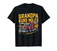 Routier Longue Distance Grand Père Poids Lourd Papi Papa T-Shirt