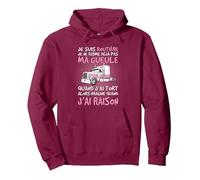 Routière Femme Humour Chauffeuse Camion - Ma Gueule Sweat à Capuche, Unisexe pour Adultes, Marron, XXL