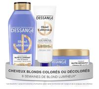 Routine cheveux blond californien - FEBEST - Shampoing 280 ml - Masque 280 ml - Soin patine bleu 140 ml