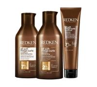 Routine cheveux bouclés All Soft Mega Curls Redken