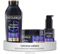 Routine Cheveux - Dessange - Kératine Morphose - Réparatrice & Resurfaçante - Cheveux Secs & Abîmés