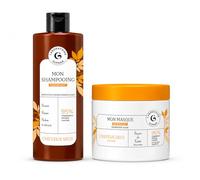 Routine Cheveux Secs - Shampooing + Masque Nourrissant - Hydratation & Réparation Complète - Beurre de Karité - Laboratoire Giphar