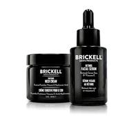 Routine de soin du cou Brickell pour hommes, naturelle et biologique, comprenant une crème raffermissante et un sérum au rétinol, coffret cadeau de soins pour hommes