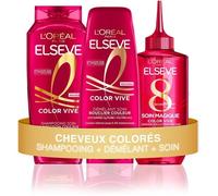 Routine de soins capillaires pour cheveux colorés - EDILIQ - Shampooing, démêlant & soin magique - Protège la couleur