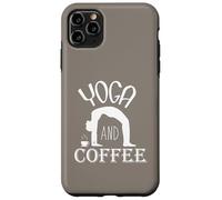 Routine de Style de Vie du Matin Amusante pour Le Yoga et Le café Coque pour iPhone 11 Pro Max