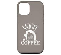 Routine de Style de Vie du Matin Amusante pour Le Yoga et Le café Coque pour iPhone 12/12 Pro