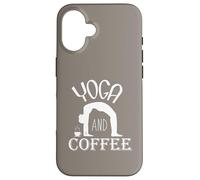 Routine de Style de Vie du Matin Amusante pour Le Yoga et Le café Coque pour iPhone 16