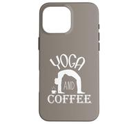 Routine de Style de Vie du Matin Amusante pour Le Yoga et Le café Coque pour iPhone 16 Pro Max