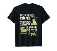 Routine des packs de glace de soirée Pickleball Café du matin T-Shirt