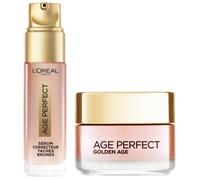 L'Oréal Paris Coffret Age Perfect Golden Age Soin Jour Rosé Re-Fortifiant 50 ml + Sérum Correcteur Taches Brunes 30 ml