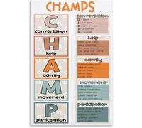 Routine Poster CHAMPS Expectations Visual Aid