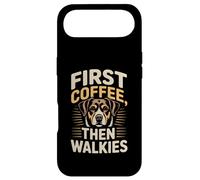 Routine pour Les Amoureux des Chiens First Coffee Then Walkies Coque pour iPhone Air