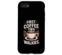Routine pour Les Amoureux des Chiens First Coffee Then Walkies Coque pour iPhone SE (2020) / 7/8