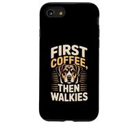 Routine pour Les Amoureux des Chiens First Coffee Then Walkies Coque pour iPhone SE (2020) / 7/8