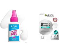 Routine qui résiste même à ton date - NYX Professional Makeup x Garnier - Base de teint fixatrice The Face Glue et Patch Bouton Pack XXL Garnier Pure Active