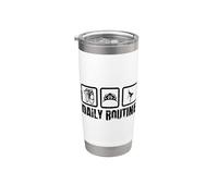 Routine quotidienne d'une danseuse de ballet Gobelet isotherme en acier inoxydable double paroi