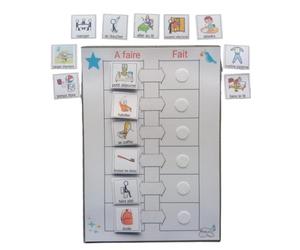 Routine visuelle pictogrammes autonomie Enfant liste tâche a Faire Montessori TSA tdah Ted autiste autisme