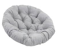 ROUYA Coussin De Chaise, Coussin De Chaise Suspendue, Rond Et Épais, for Chaise De Jardin, Chaise Pivotante, Chaise en Osier, Chaise De Balcon, 40 X 40 Cm (Chaise Non Incluse)(Gray,60x60cm)